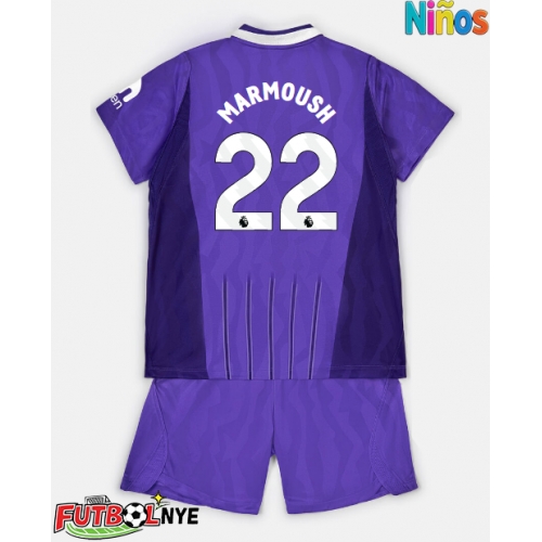 Camiseta Tottenham Hotspur Omar Marmoush #22 Tercera Equipación para niños 2026-27 manga corta (+ pantalones cortos)